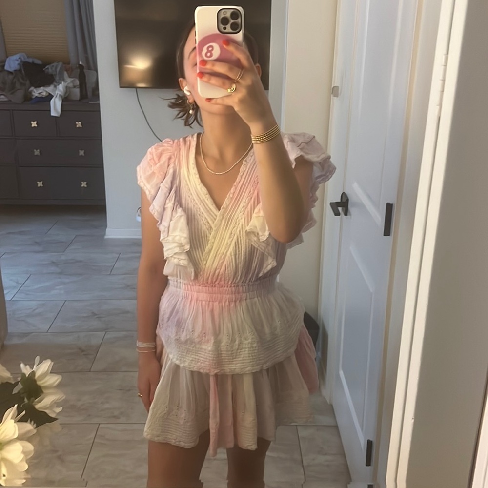 Loveshack Fancy Gwen Dress tie dye